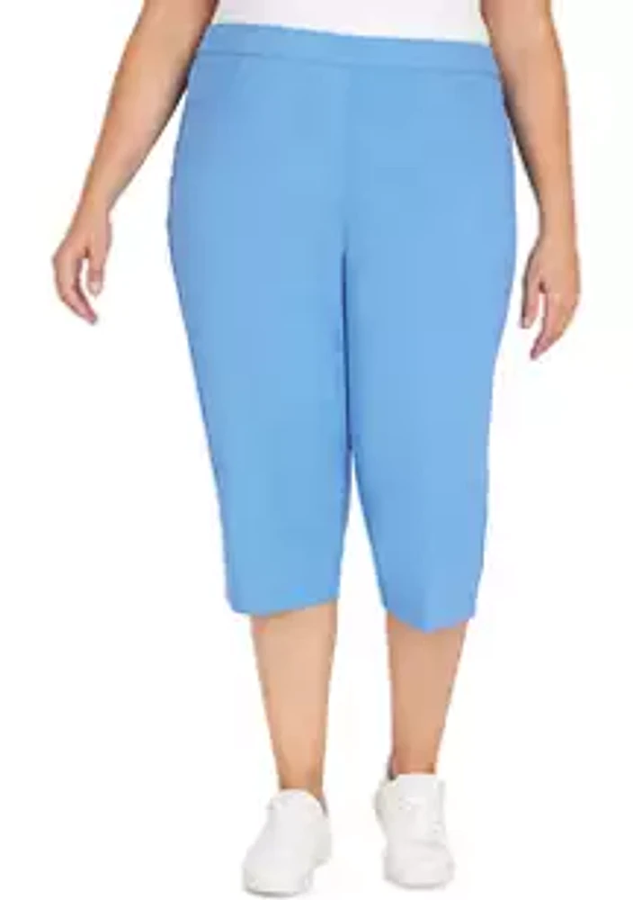 Alfred Dunner Plus Solid Capris