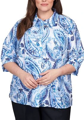 Plus Classics Paisley Top