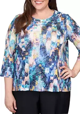Alfred Dunner Plus Classics Floral Tee