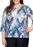 Alfred Dunner Plus Classics Floral Tee