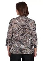 Women's Classics Paisley Lurex Two One Top