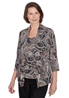 Women's Classics Paisley Lurex Two One Top