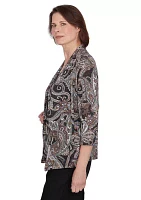 Women's Classics Paisley Lurex Two One Top