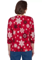 Women's Classics Snowflakes Top