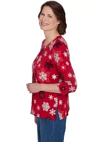 Women's Classics Snowflakes Top