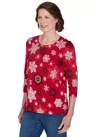 Women's Classics Snowflakes Top