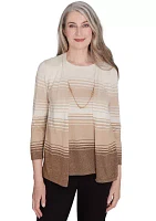 Women's 2 1 Classics Ombré Stripe Top