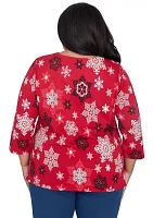 Plus Classics Snowflakes Top