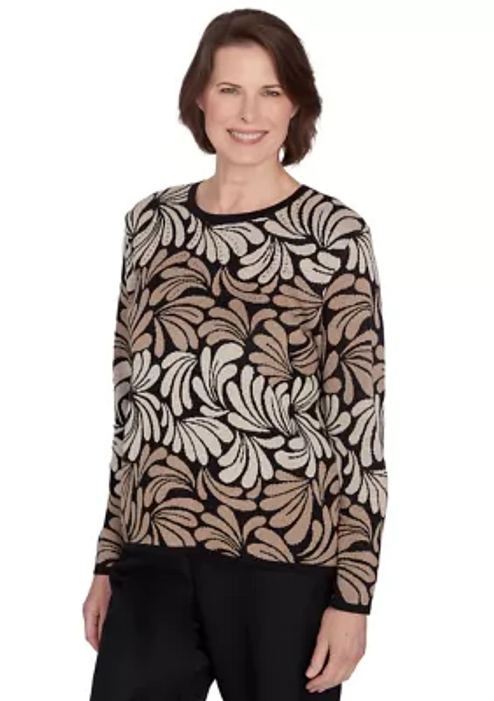 Petite Classics Ombre Geo Scroll Top