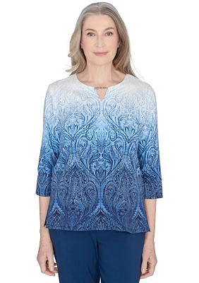 Women's Classics Ombre Medallion Top