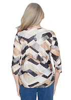 Women's Classics Abstract Chevron Top