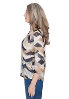 Women's Classics Abstract Chevron Top