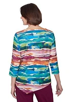 Women's Classics Watercolor Biadere Top