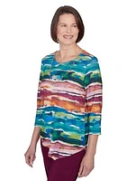 Women's Classics Watercolor Biadere Top