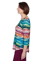 Women's Classics Watercolor Biadere Top