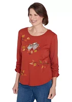 Women's Classics Nuzzling Owls Top