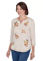 Women's Classics Sunflowers with Birds Top