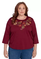 Plus Classics Falling Leaves Top