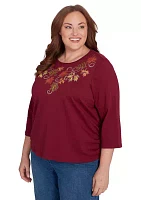 Plus Classics Falling Leaves Top