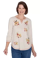 Petite Classics Sunflowers with Birds Top