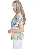 Women's Ki Lemon Tiles Top