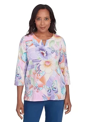 Women's Butterfly Patch T-Shirt