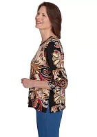 Petite Floral Paisley T-Shirt