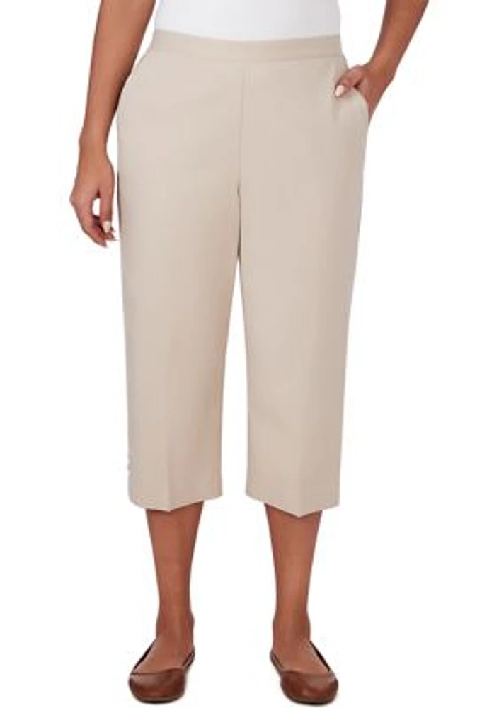 Women's Classics Neutrals Twill Capri Pants