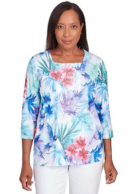 Petite Classics Brights Tropical Birds Top