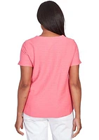 Petite Classics Brights Solid Texture Top