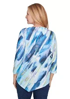 Women's Classics Diagonal Brushstroke Top