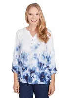 Women's Classics Border Floral Top