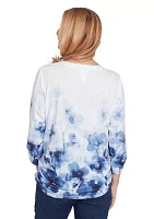 Women's Classics Border Floral Top