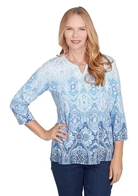 Women's Classics Ombré Medallion Top