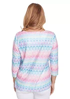 Women's Classics Geometric Biadere Top
