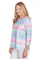 Women's Classics Geometric Biadere Top