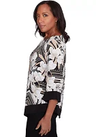 Women's Geometric Floral Top