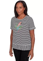 Petite Classics Parrot Stripe Top