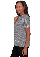 Petite Classics Parrot Stripe Top