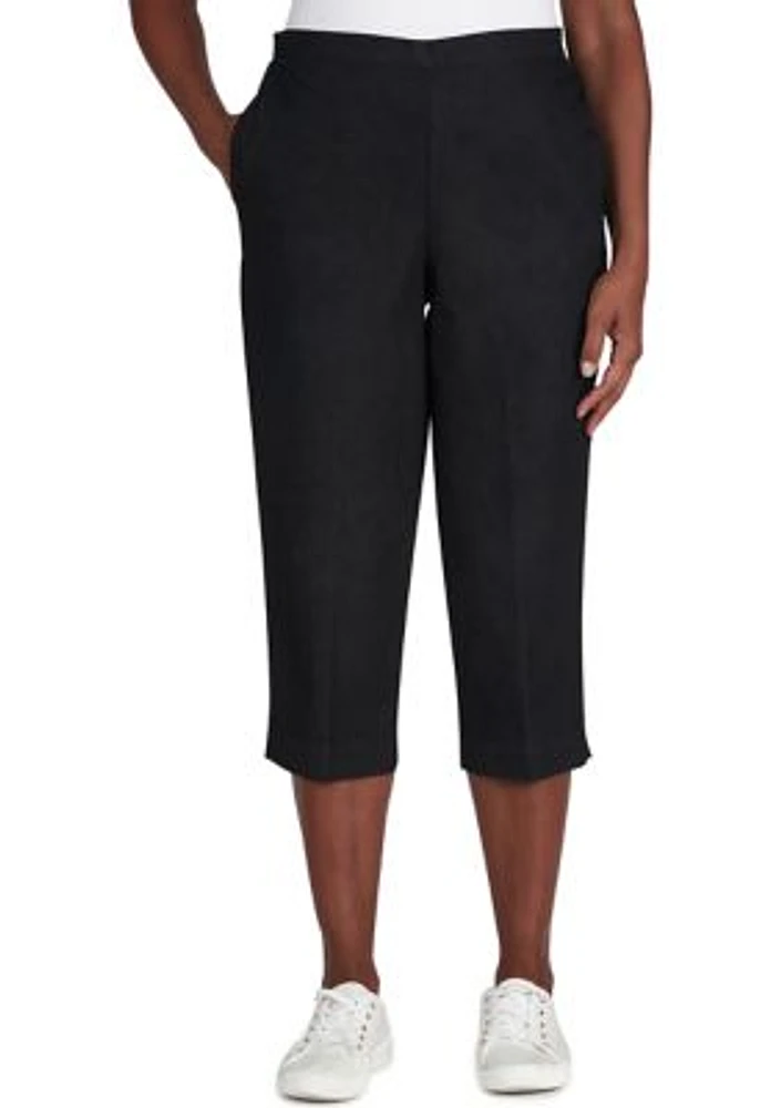 Women's Classics Flat Front Denim Capris