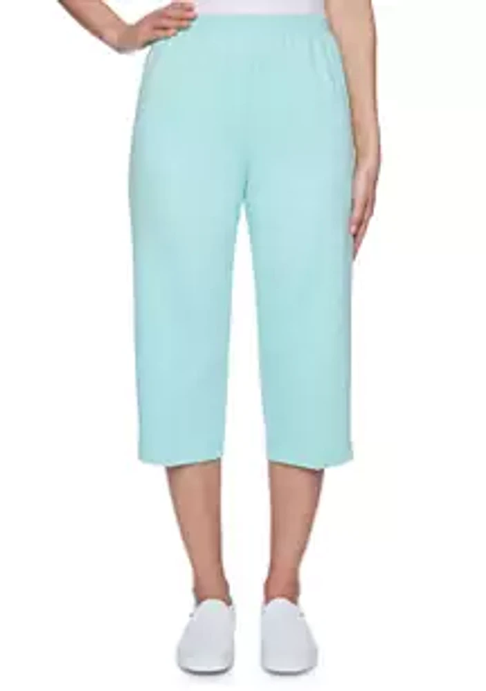 Alfred Dunner Women's Classics French Terry Capris