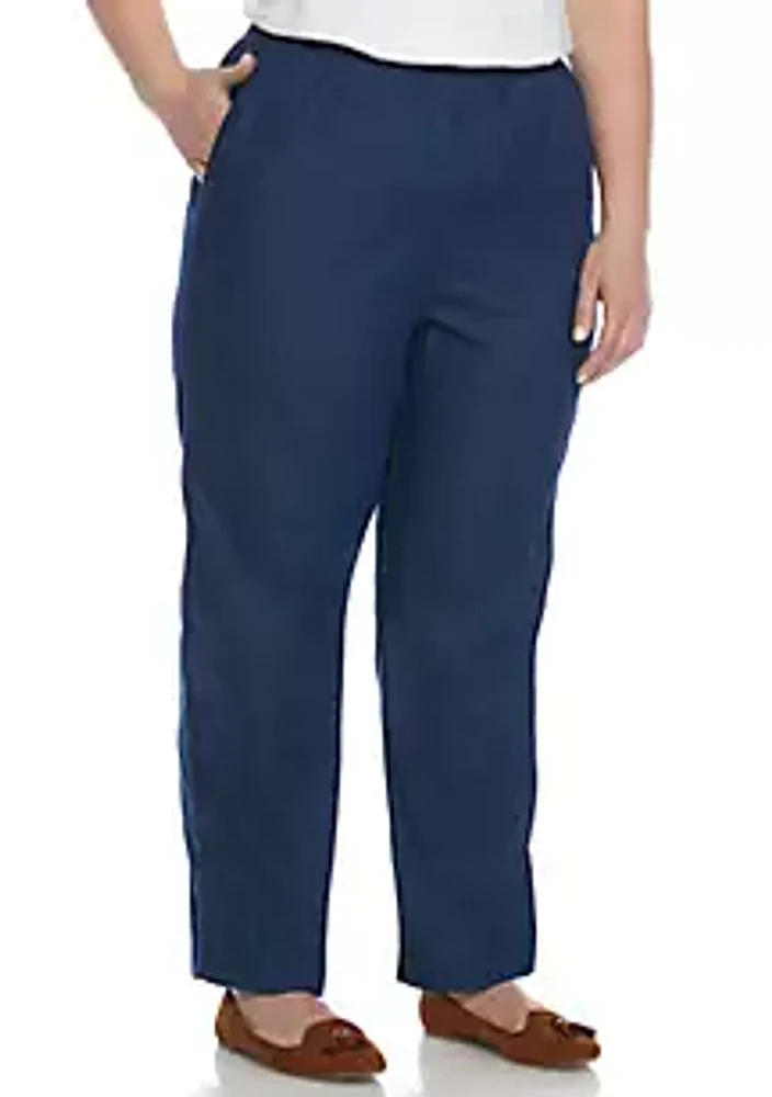 Alfred Dunner Plus Classic Proportioned Medium Pant