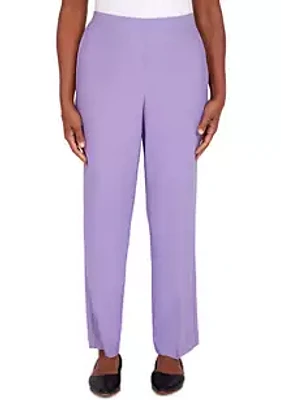 Alfred Dunner Women's Picture Perfect Microfiber Twill Short Length Pants