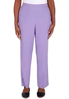 Alfred Dunner Women's Picture Perfect  Microfiber Twill Medium Length Pants