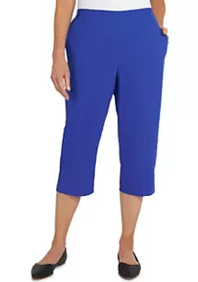 Alfred Dunner Women's Colored Capri Pants