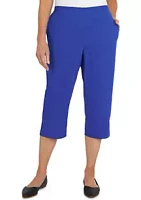 Alfred Dunner Women's Colored Capri Pants