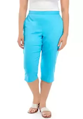 Alfred Dunner Petite Color Capri Pants