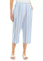 Alfred Dunner Women's Stripe Capri Pants