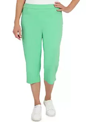 Alfred Dunner Petite Allure Clamdigger Pants