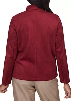 Petite Mulberry Street Suede Jacket